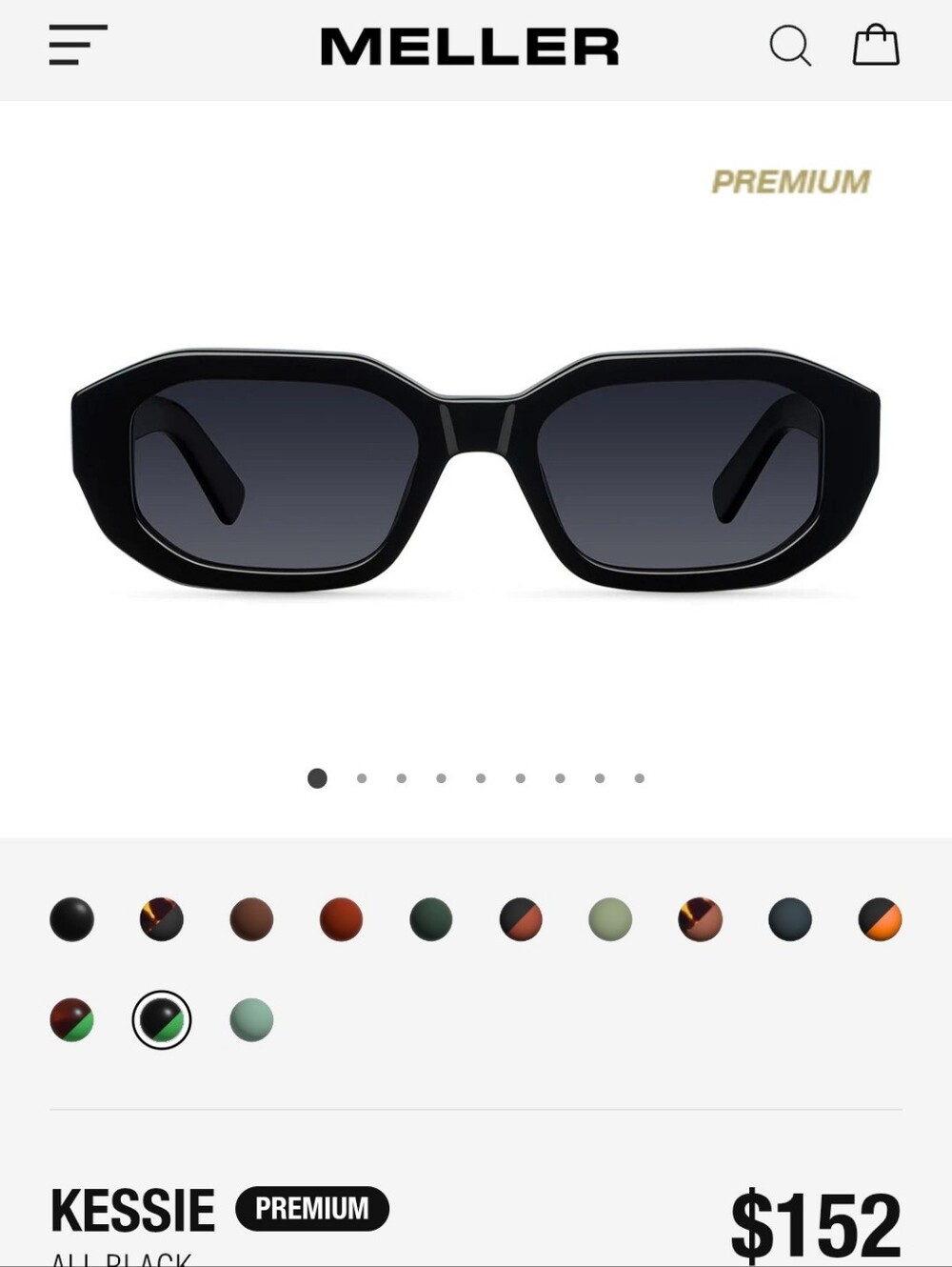 Meller Kessie Black Sunglasses